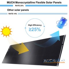200/400W Flexible Solar Panel Mono Portable Power Camping Home RV Battery Charge