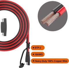 Universal SAE Extension Cable 12FT, Pack of 4