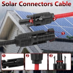 Solar Parallel Connectors for 5 Solar Panels, Tool-Free Solar Panel Connector…