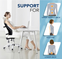 Memory Foam Lumbar Support Cushion for Home Office Car Seat Back Chair Pillow US