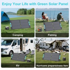 2 pack 110W Solar Panel Charge for BLUETTI Power Station AC180 1000Wh Generators