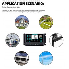 25 Watts Solar Panel Kit 100A 12V Battery Charger with Controller Caravan Boat
