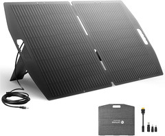 100W Portable Solar Panel for Power Station, Foldable Solar Panel 23.5% Mono Cel