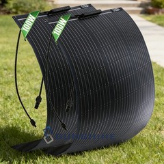 400W Mono Solar Panel 18V N-Type Cell Power Charger Home Boat Off-Grid Battery