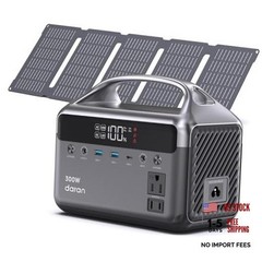 192Wh Solar Generator with Solar Panel Included Portable Power Grey Black