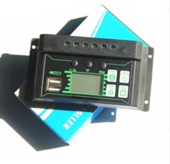 10A-100A PWM solar controller dual USB photovoltaic panel black controller