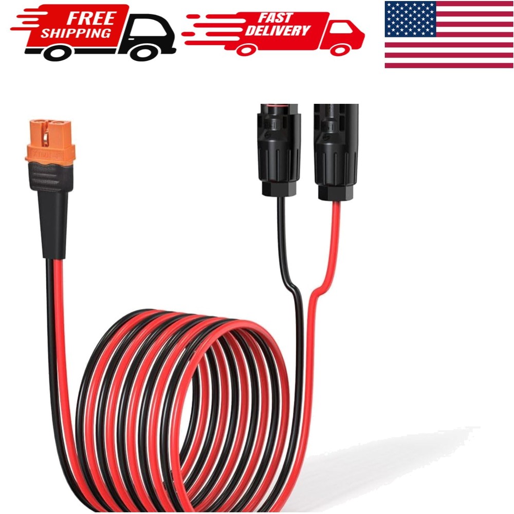 10AWG 10FT Weatherproof Solar to XT60i Cable – Safe & Reliable Power Solution