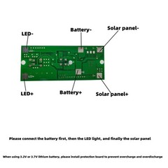 Remote Control Solar Light Circuit Board with Adjustable Brightness Modes
