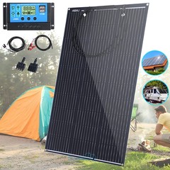 200W 400W Solar Panel Mono HighEfficiency PV for Sunshed RV Home, w/ Controller