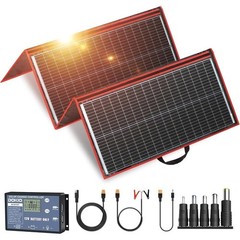 Foldable Solar Panel 300W Portable W/ PWM Controller USB Charging RV Boat Backup