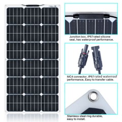 150 Watt Solar Panel Kit Charging 12V Power RV Home Boat Camp Off-Grid Battery