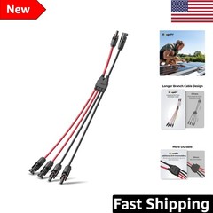 Waterproof Solar Panel Connectors – 30cm 10AWG Y Branch Cable Splitter