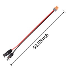 Solar Charge Cable Connector Extension to XT60i(2+1) Female Adapter 1.5m 12AWG