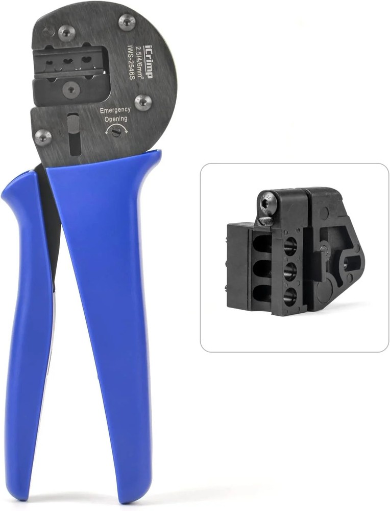 Solar Crimping Tool for AWG 14-10 PV Solar Panel Cable Connector Crimper